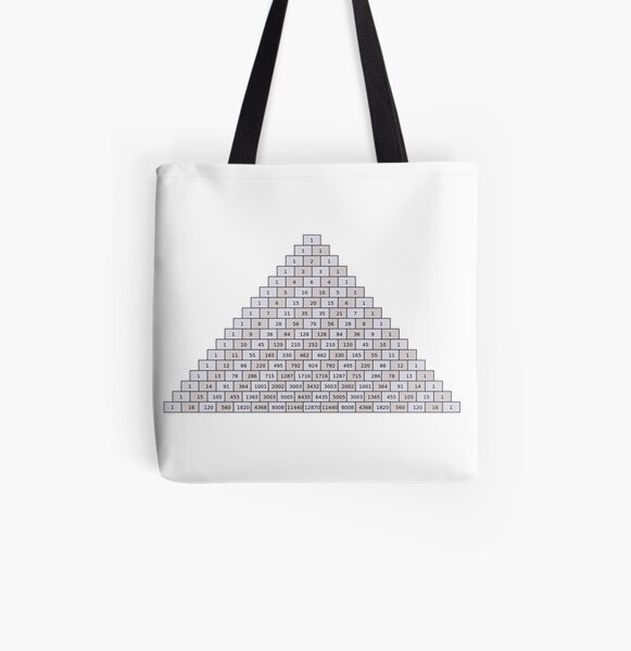 Pascal's Triangle #PascalsTriangle Number Pattern #NumberPattern All Over Print Tote Bag