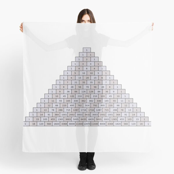 Pascal's Triangle #PascalsTriangle Number Pattern #NumberPattern Scarf