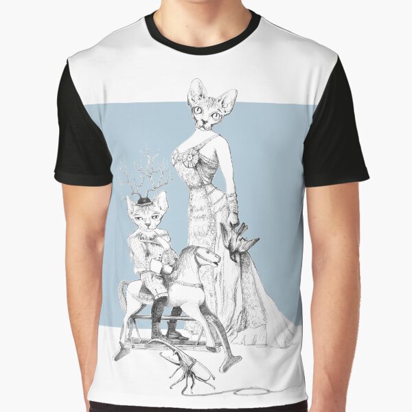 Weird & Wonderful: Bald and Beautiful (sphynx cat family portrait) Graphic T-Shirt
