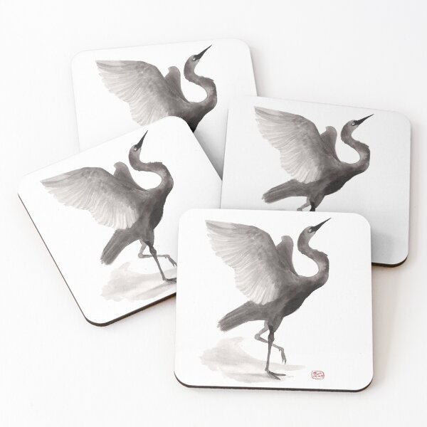 Item preview, Sumi-e Crane designed and sold by Threeleaves.