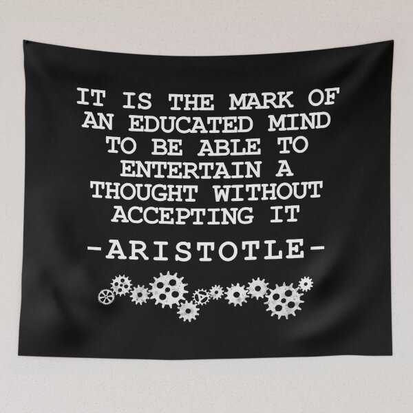 Item preview, Philosopher Aristotle Quote Educated Mind designed and sold by GetItGiftIt.