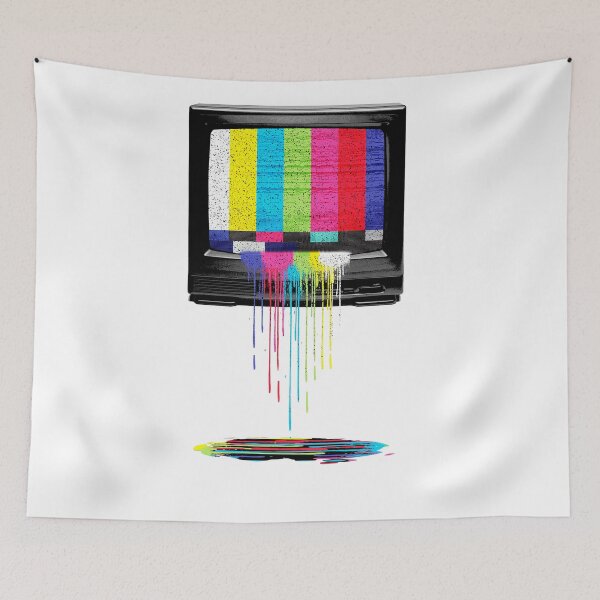 Item preview, Retro Tv Dripping colors designed and sold by clingcling.