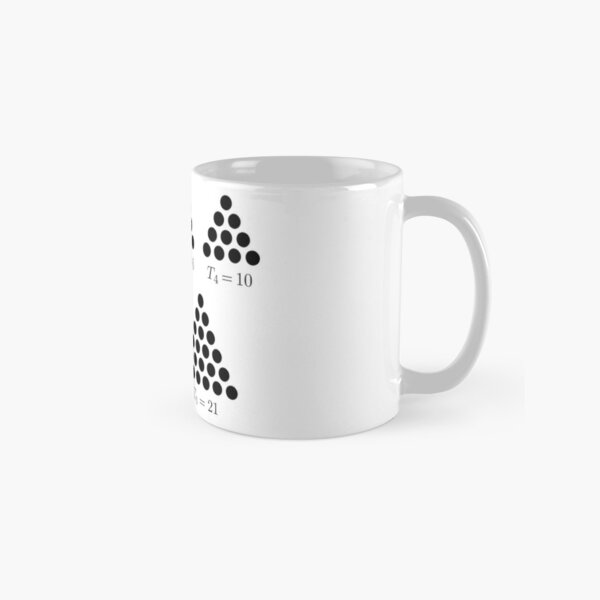 #Triangular #number or #triangle number counts objects arranged in an #equilateral triangle Classic Mug