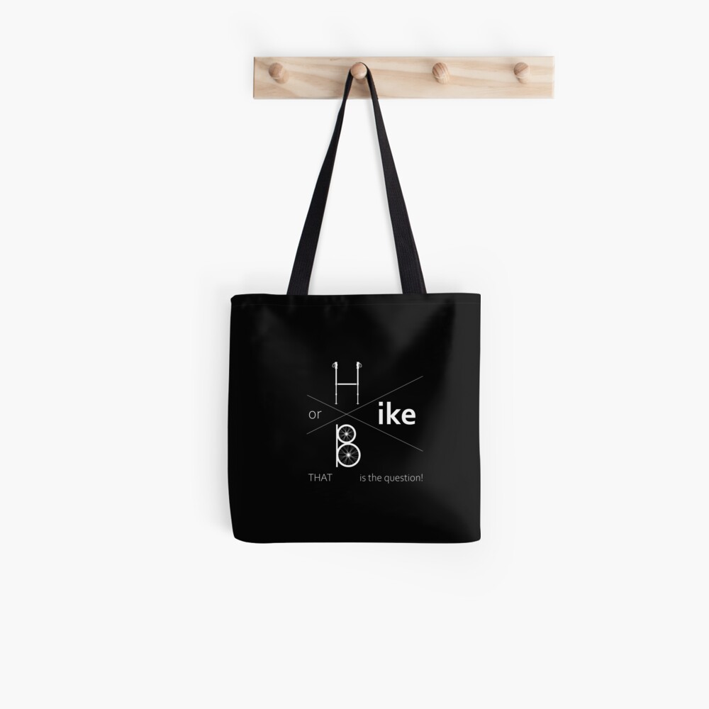 Hike or bike Tote Bag