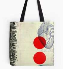 Bolsa de tela Corazón 01 - Collage Abstracto Moderno