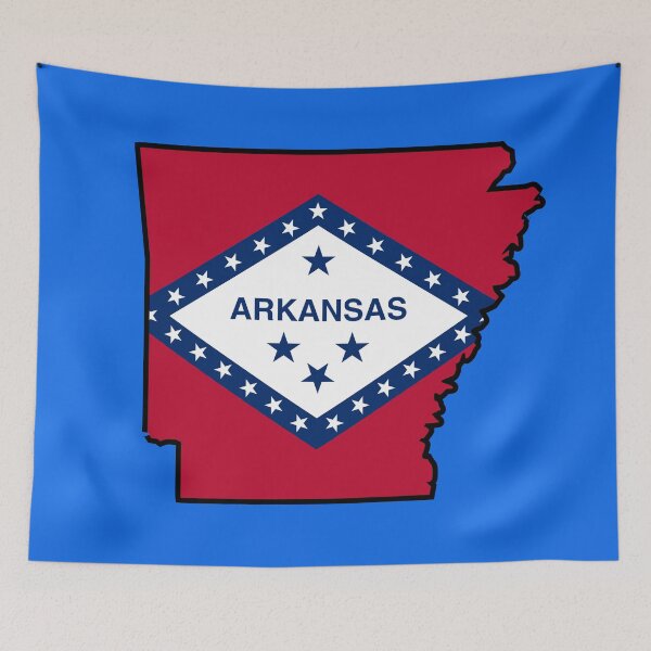 Item preview, U.S. STATE FLAGS/OUTLINES - ARKANSAS designed and sold by WOOFANG.