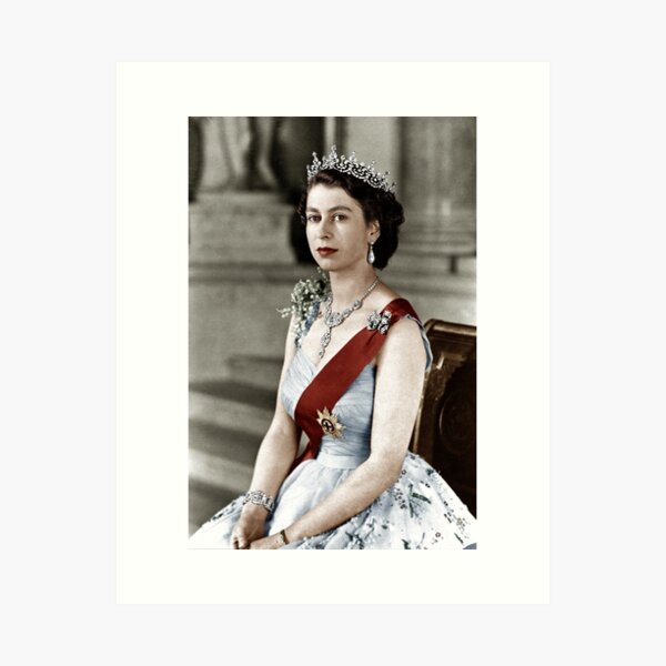Queen Elizabeth Kunstdruck