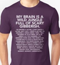 Mein Gehirn ist ein wilder Dschungel (Affe Unterhose) Slim Fit T-Shirt