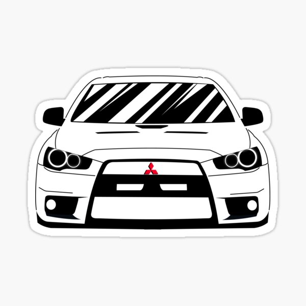 lancer evolution X Pegatina