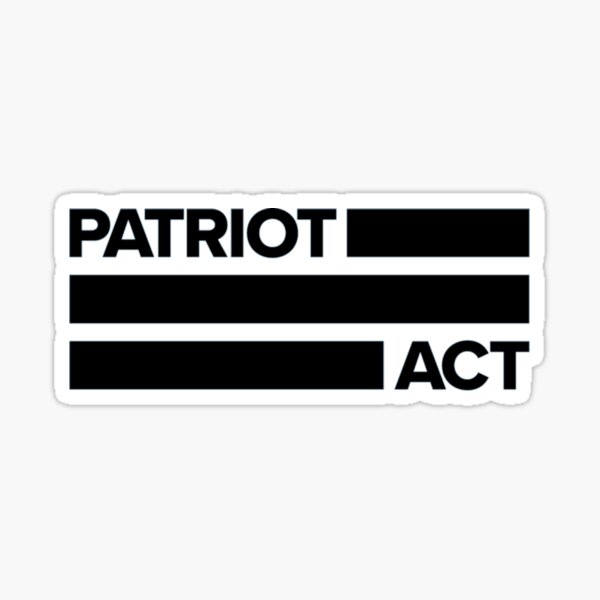 Patriot Act Sticker