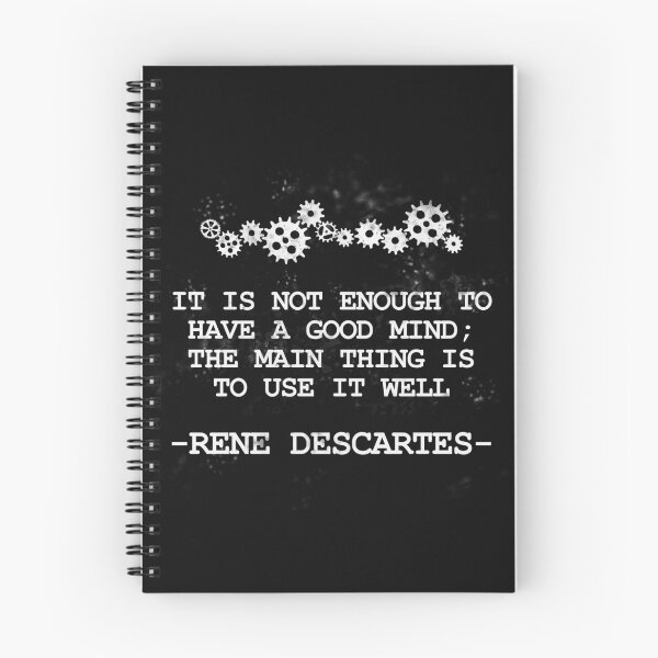 Item preview, Rene Descartes Philosopher Quote Good Mind designed and sold by GetItGiftIt.