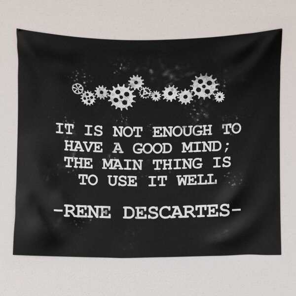 Item preview, Rene Descartes Philosopher Quote Good Mind designed and sold by GetItGiftIt.