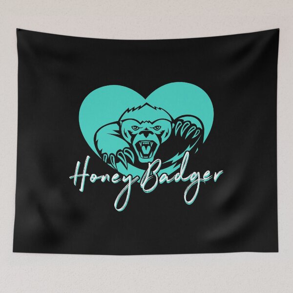 Item preview, Cute Honey Badger Spirit Animal Heart designed and sold by MintedFresh.