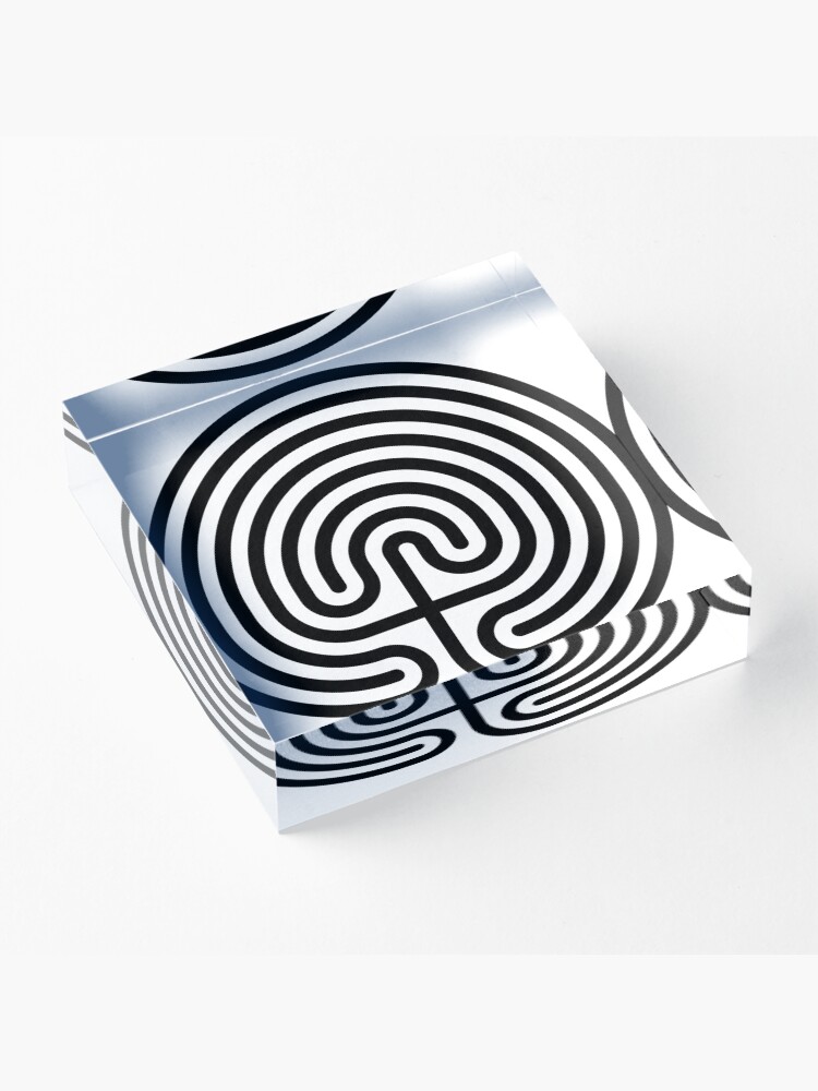 Alternate view of #Cretan, #labyrinth, Cretanlabyrinth Acrylic Block