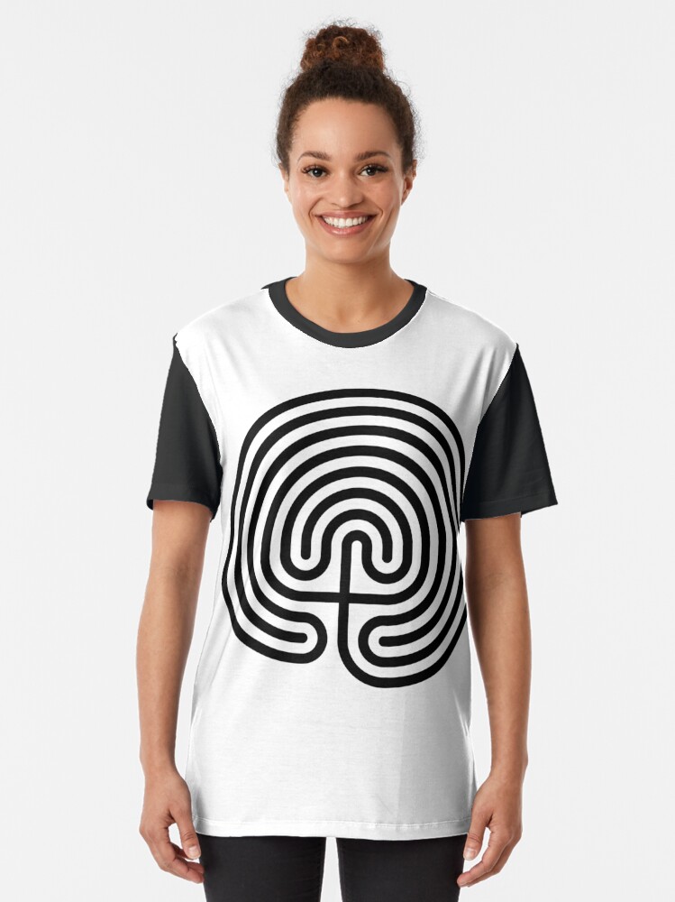 Alternate view of #Cretan, #labyrinth, Cretanlabyrinth Graphic T-Shirt