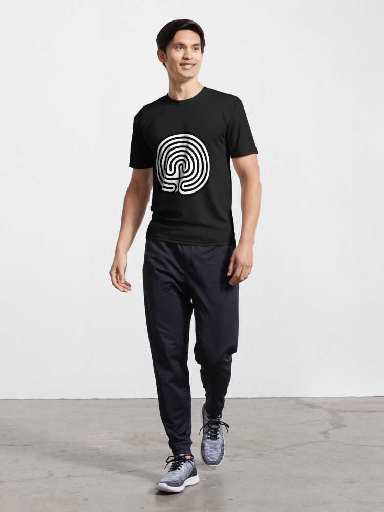 Alternate view of #Cretan, #labyrinth, Cretanlabyrinth Active T-Shirt