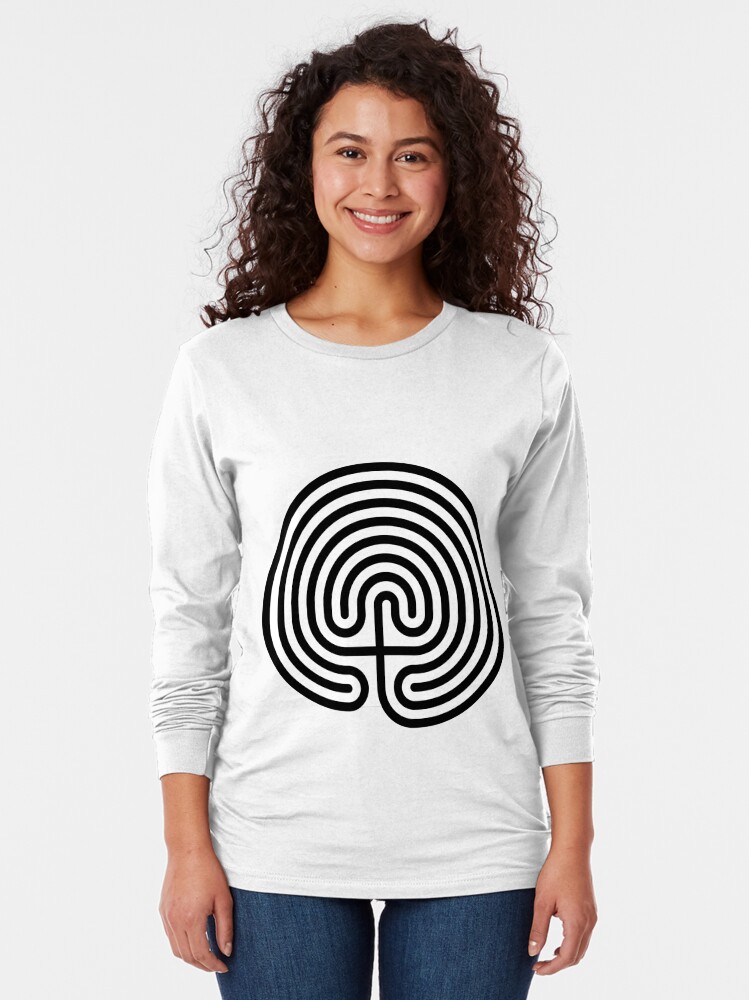 Alternate view of #Cretan, #labyrinth, Cretanlabyrinth Long Sleeve T-Shirt