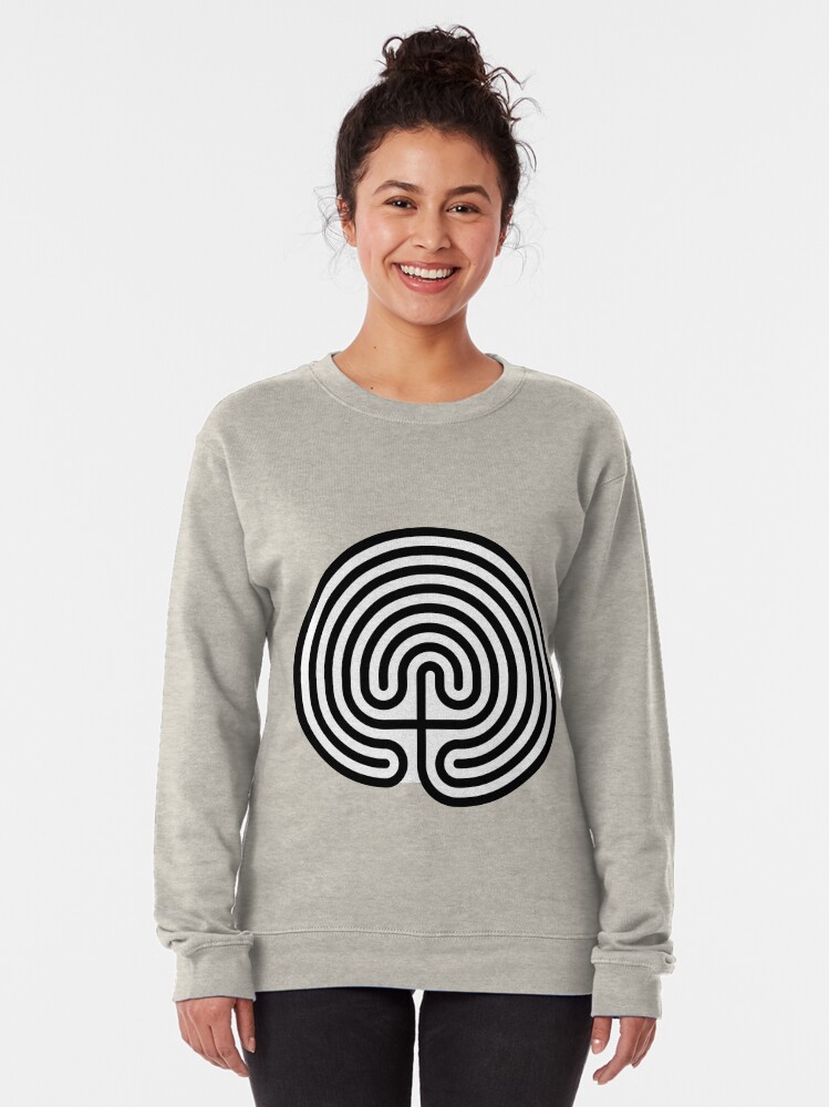 Alternate view of #Cretan, #labyrinth, Cretanlabyrinth Pullover Sweatshirt