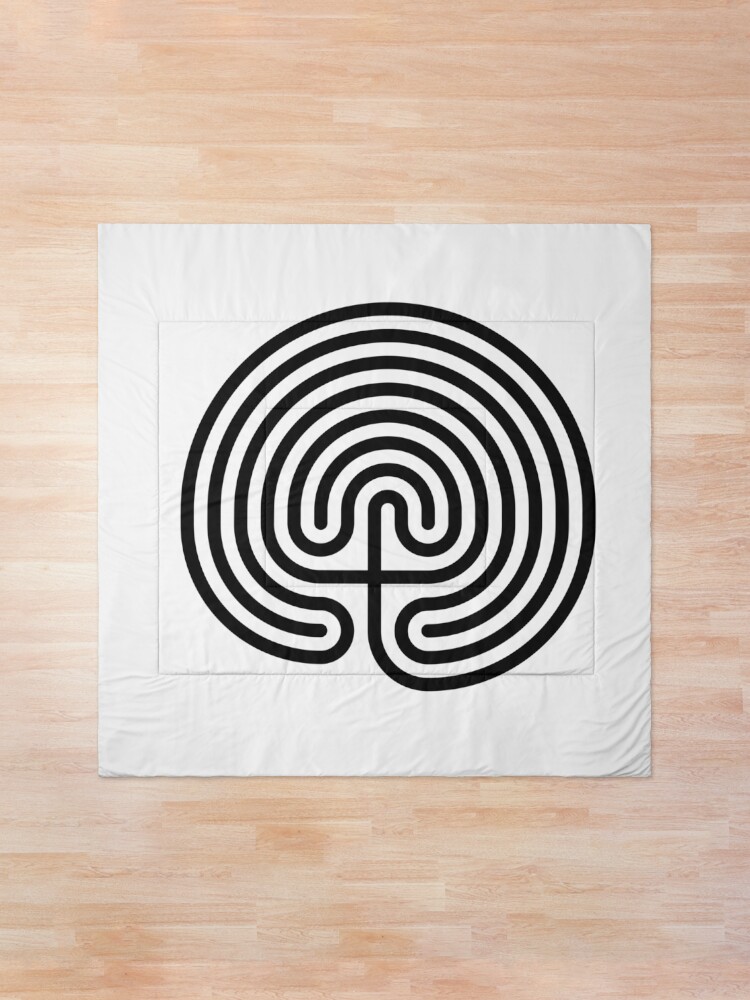 Alternate view of #Cretan, #labyrinth, Cretanlabyrinth Comforter