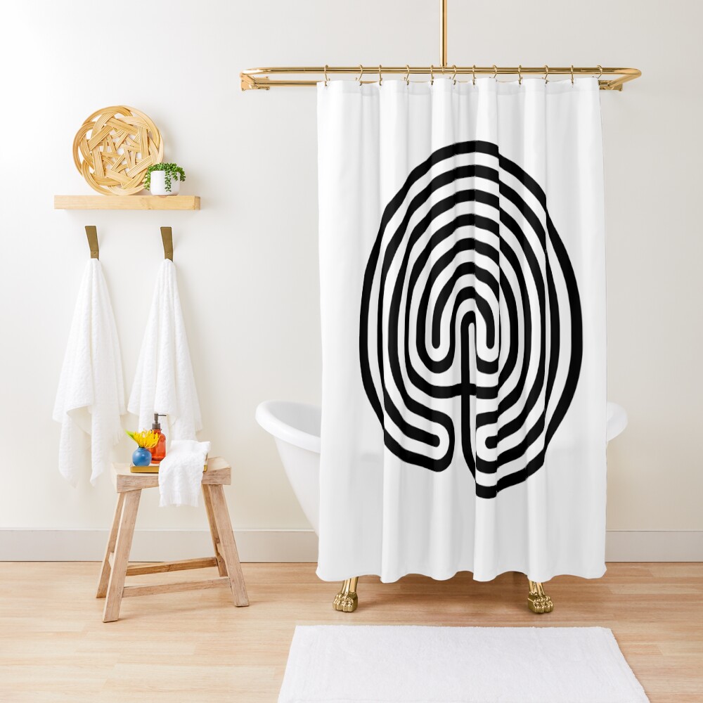 #Cretan, #labyrinth, Cretanlabyrinth Shower Curtain