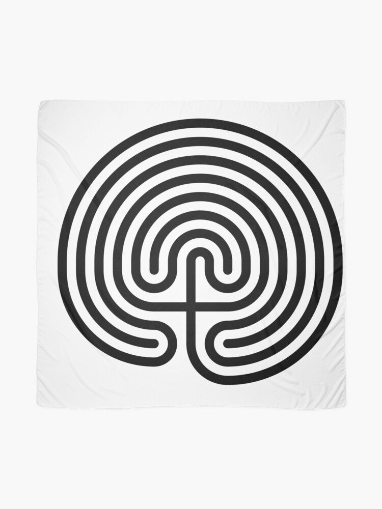 Alternate view of #Cretan, #labyrinth, Cretanlabyrinth Scarf