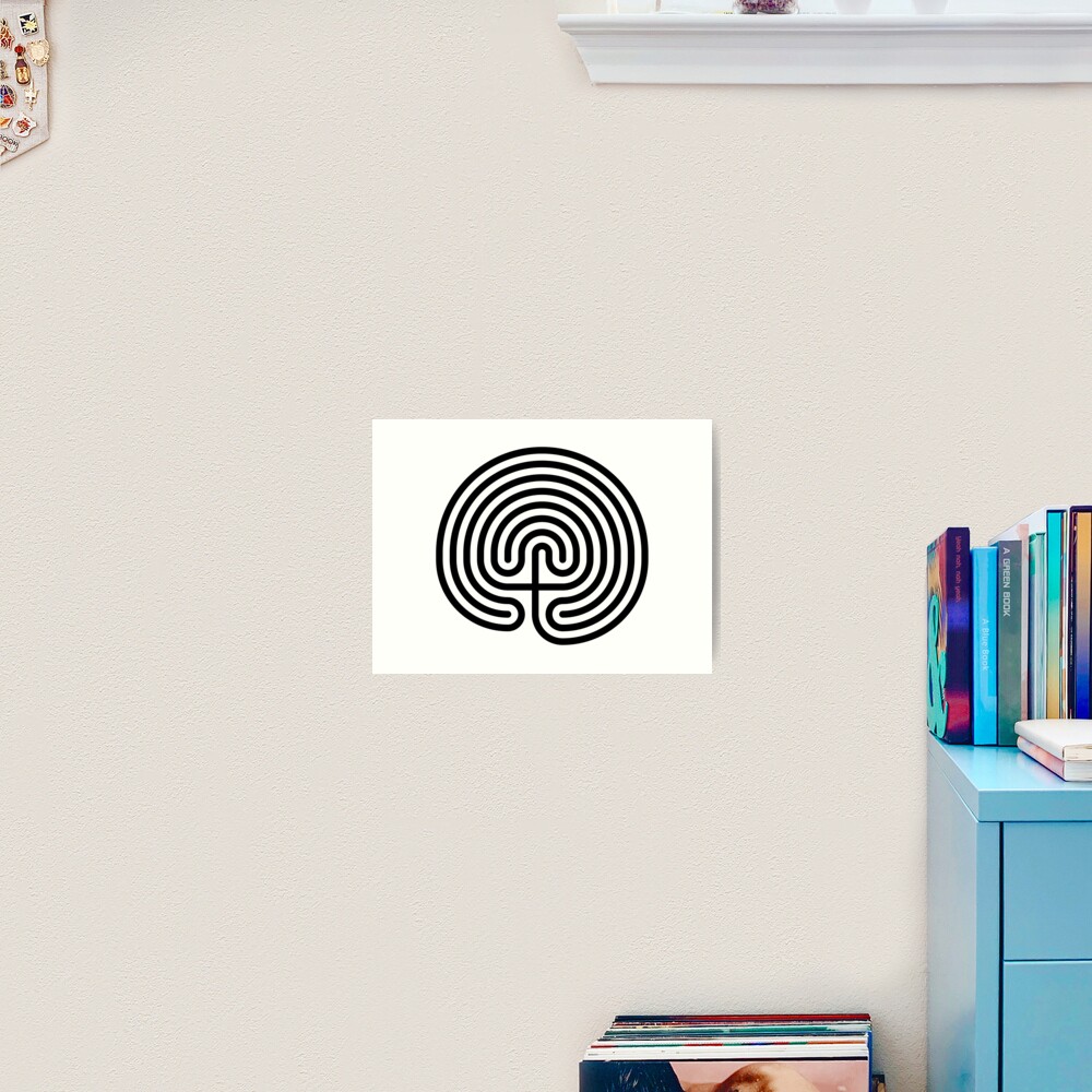 #Cretan, #labyrinth, Cretanlabyrinth Art Print