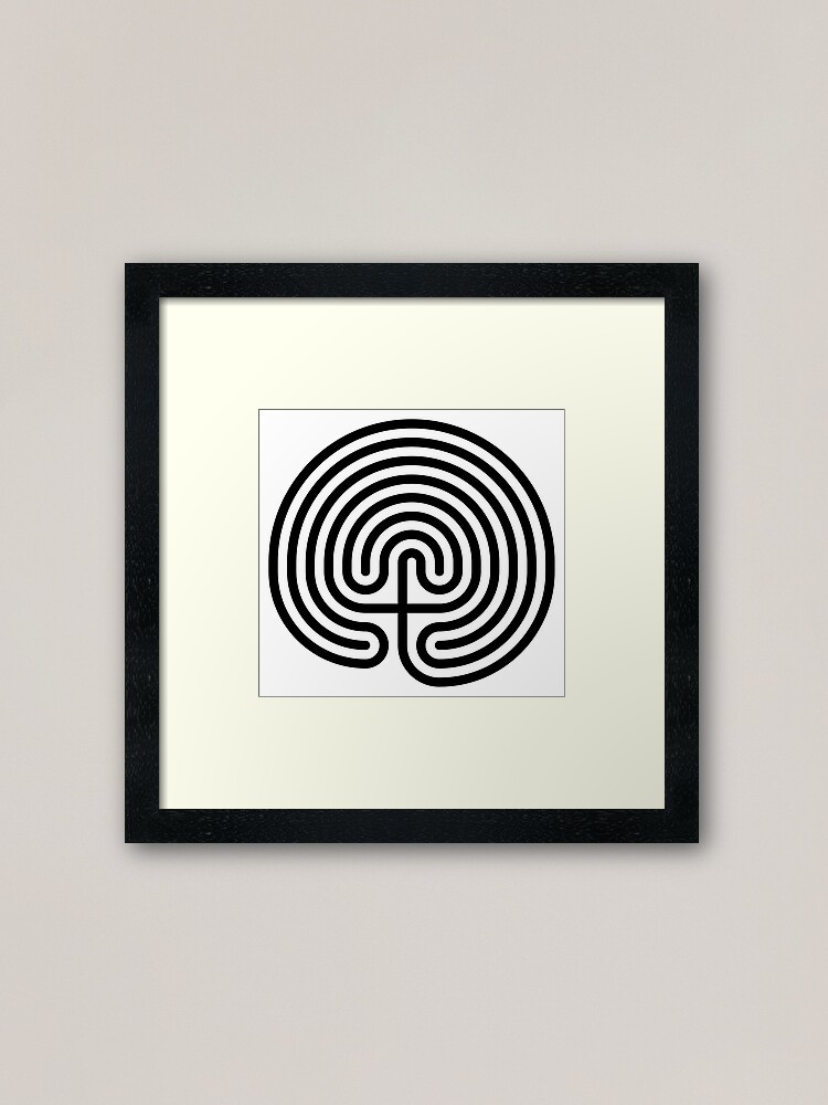 Alternate view of #Cretan, #labyrinth, Cretanlabyrinth Framed Art Print