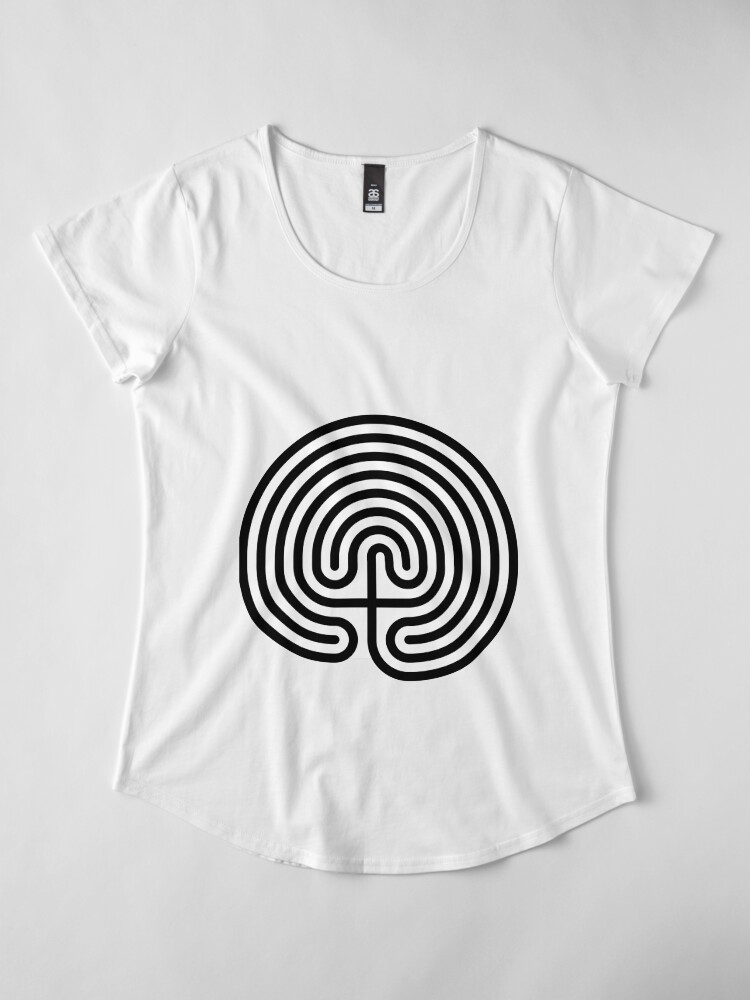 Alternate view of #Cretan, #labyrinth, Cretanlabyrinth Premium Scoop T-Shirt