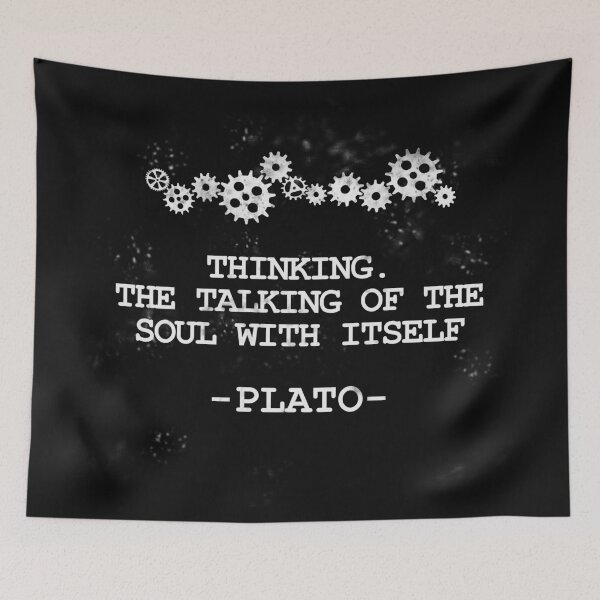 Item preview, Plato Philosopher Quote Thinking Talking of the Soul designed and sold by GetItGiftIt.