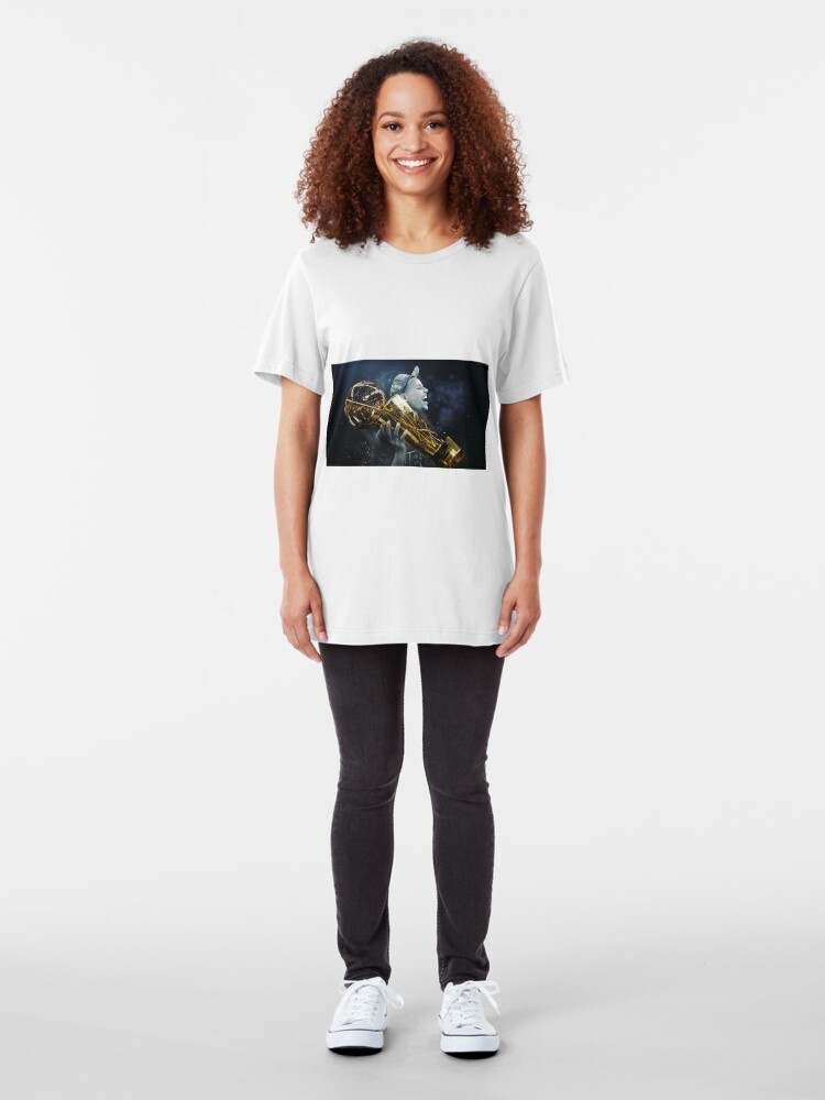 Alternate view of stepen curri basket Slim Fit T-Shirt