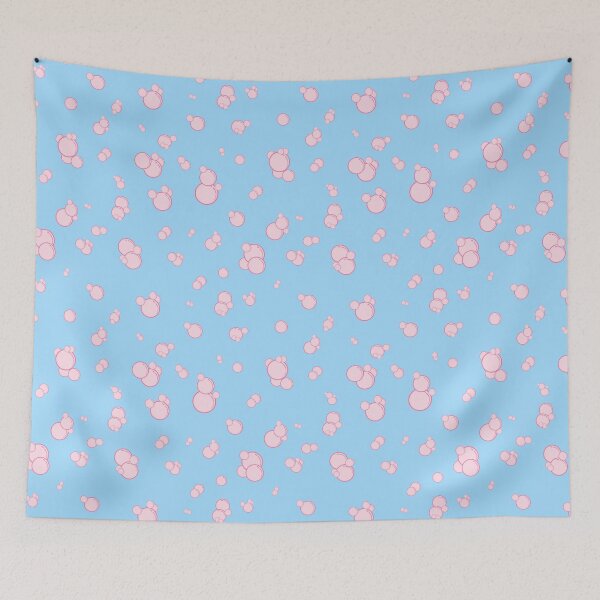 Item preview, pink bubbles on blue designed and sold by B0red.