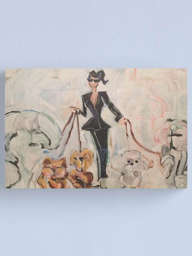 Alternate view of Dog Walker Canvas Print