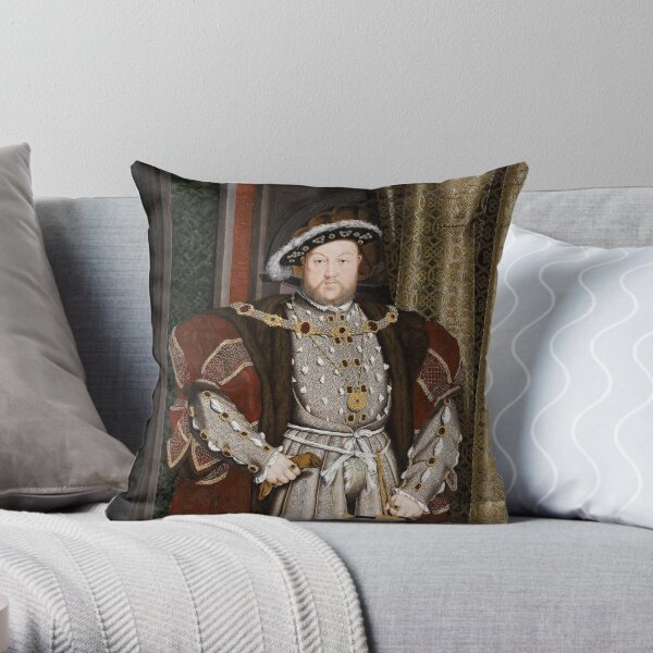 Henry VIII of England Throw Pillow