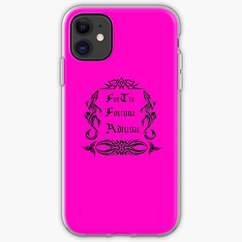 "Fortis Fortuna Adiuvat Quotes Tattos" iPhone Case & Cover by Artmed96