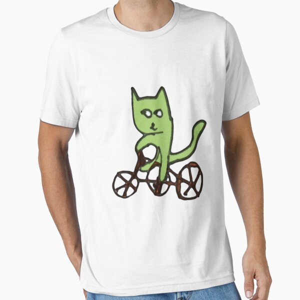 Artikel-Vorschau von  und sie ist sechseinhalb. Dies ist eine Katze, die Fahrrad fährt und auf ein Stück Pappe gezeichnet hat, das ich vom Boden aufgehoben habe.
Ich habe es eingekauft und Farben und alles hinzugefügt, designt und verkauft von stib.