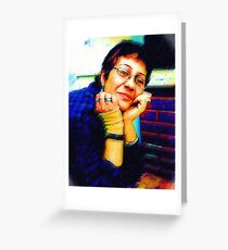 My Digital Self Portrait Greeting Card