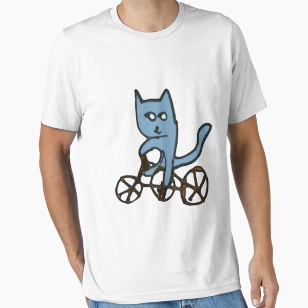 Artikel-Vorschau von  und sie ist sechseinhalb. Dies ist eine Katze, die Fahrrad fährt und auf ein Stück Pappe gezeichnet hat, das ich vom Boden aufgehoben habe.
Ich habe es eingekauft und Farben und alles hinzugefügt, designt und verkauft von stib.