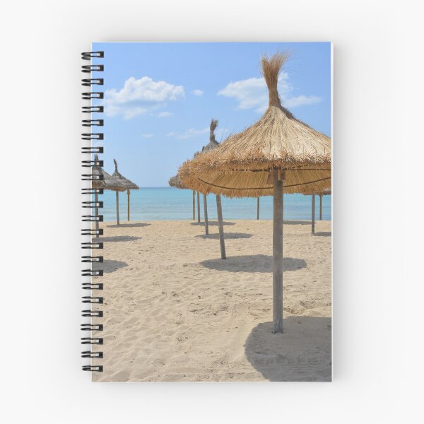 Item preview, Parasol in a row on a sunny beach designed and sold by Hilbert72.