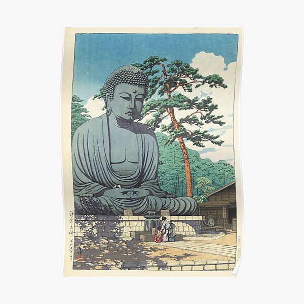 Great Buddha at Kamakura 1930 - Kawase Hasui Artwork Poster
