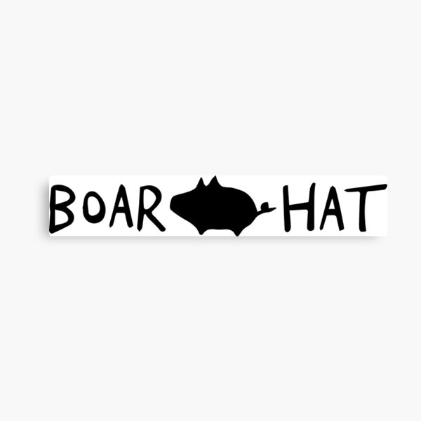 Boar Hat Seven deadly sins Canvas Print