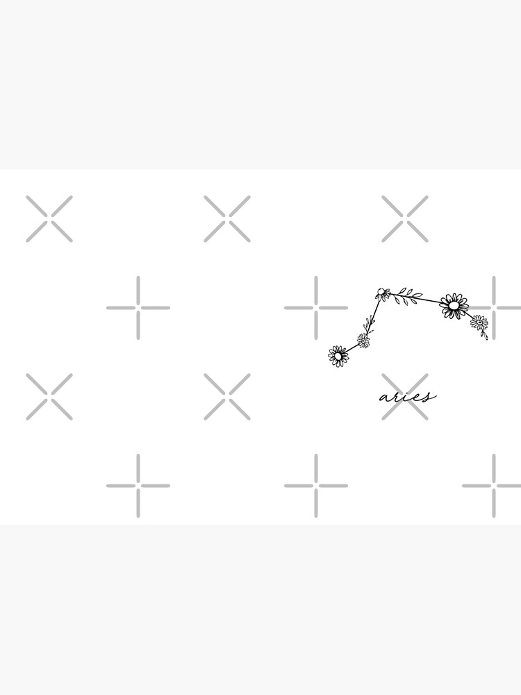 Aries Zodiac Wildflower Constellation by aterkaderk