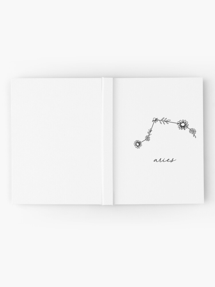 Alternate view of Aries Zodiac Wildflower Constellation Hardcover Journal