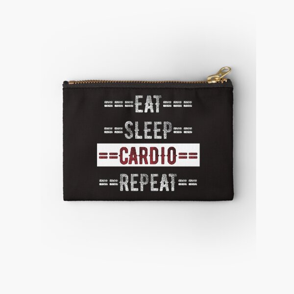 Item preview, Fitness Gift - Eat Sleep Cardio Repeat  - Distressed Text Design designed and sold by TrndSttr.