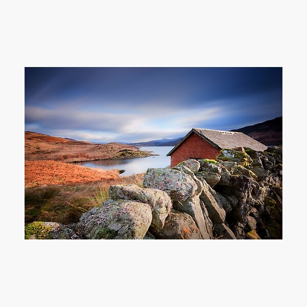 Loch Arklet Boathouse (long exposure) Photographic Print