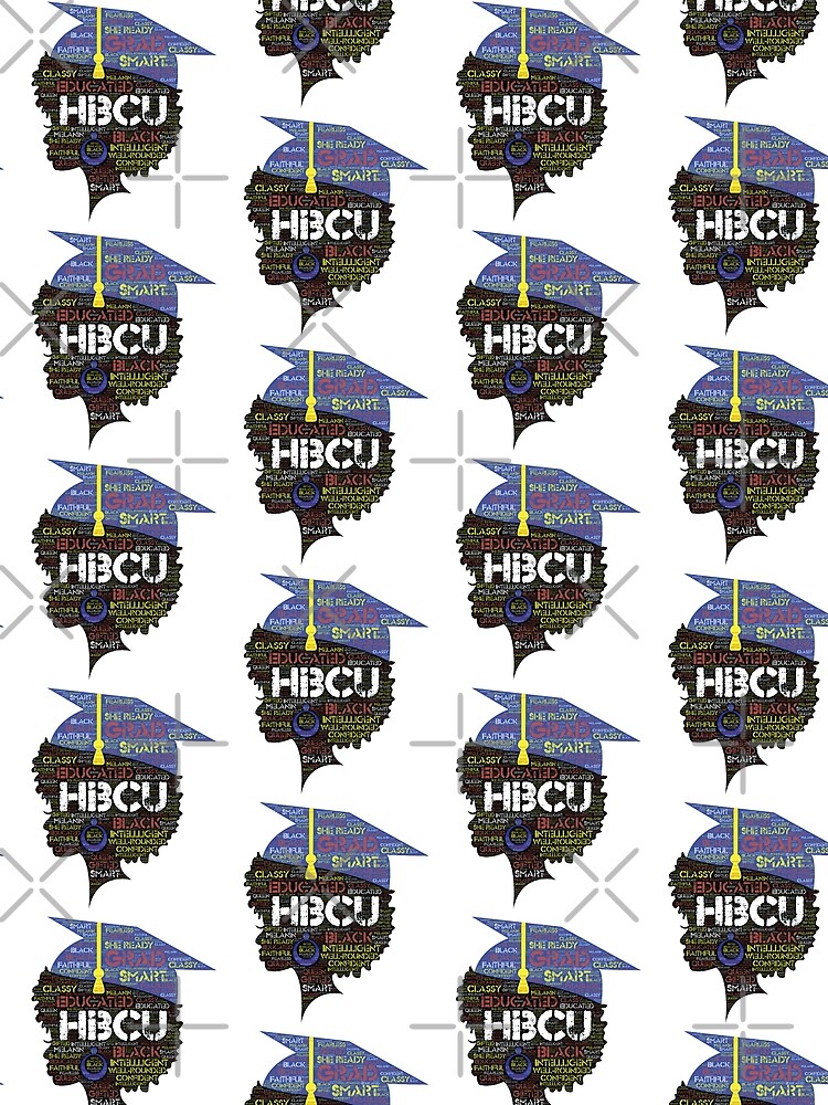 HBCU Grad Cap Words in Afro Gift by blackartmatters
