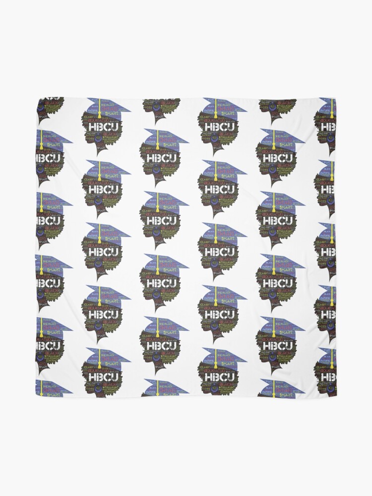 Alternate view of HBCU Grad Cap Words in Afro Gift Scarf