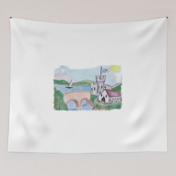 Item preview, Castle - Narrowboat roses and castles designed and sold by Running-Duck.