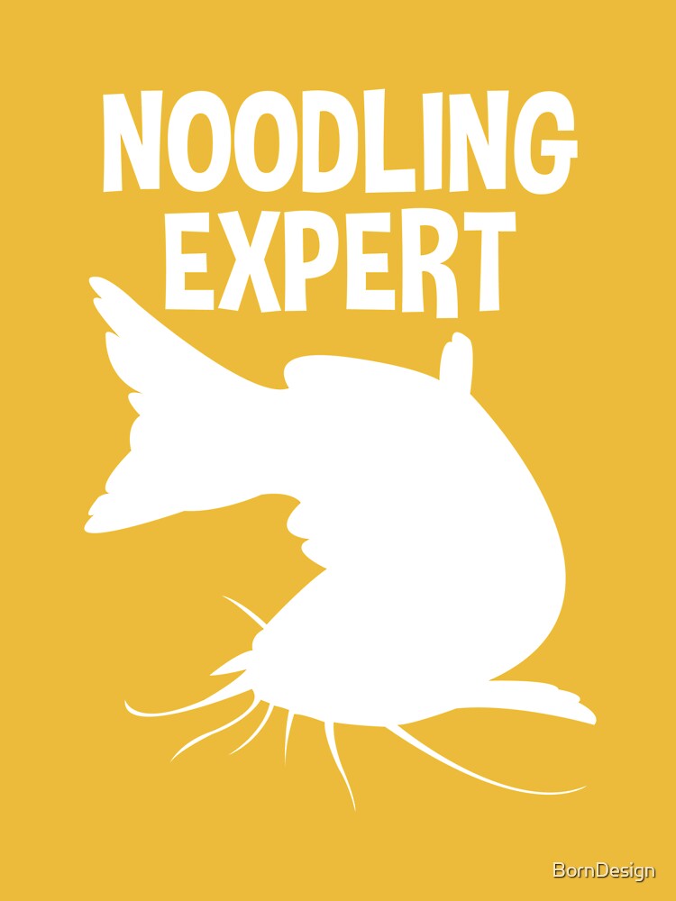 Noodling Expert Tee Shirt Catfish Fishing Hands Only Essential T-Shirt by  BornDesign