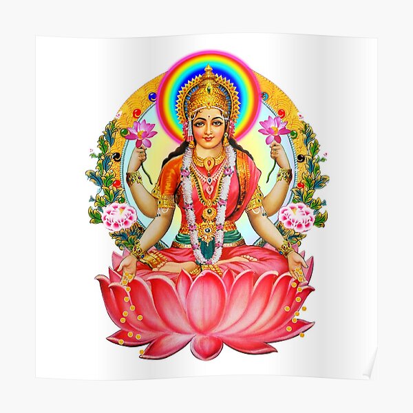 Shree Lakshmi, Goddess of Wealth and Abundance Poster