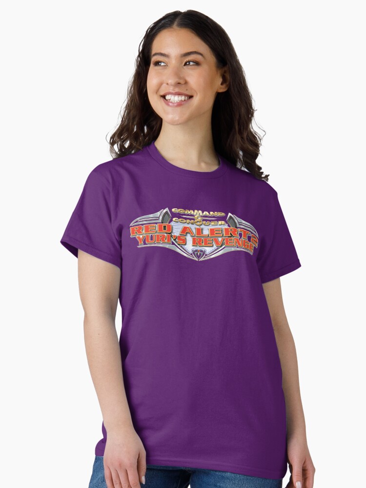 Thumbnail 2 of 7, Classic T-Shirt, Command and Conquer - Red Alert 2: Yuri's Revenge logo designed and sold by megapanda687.